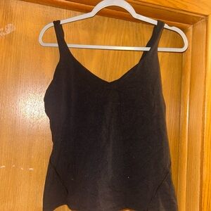 Black Lululemon align waist length tank